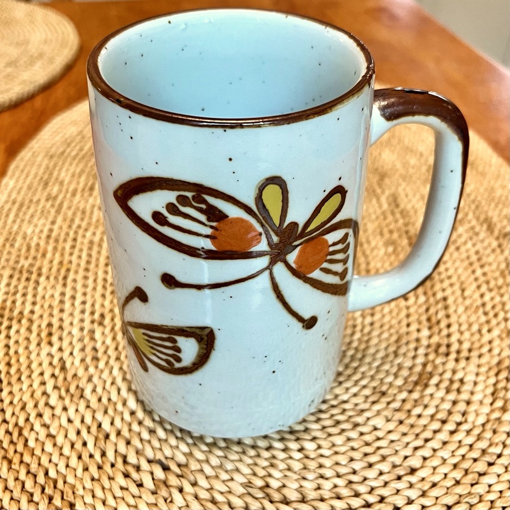 Butterfly Pottery Mug Large